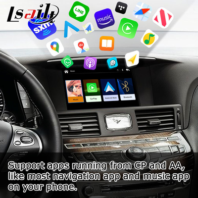 Drahtloser carplay androider Selbsttelefonschirm Infiniti Q70, der Projektionsmedienkasten durch Lsailt widerspiegelt