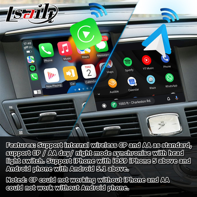 Drahtloser carplay androider Selbsttelefonschirm Infiniti Q70, der Projektionsmedienkasten durch Lsailt widerspiegelt