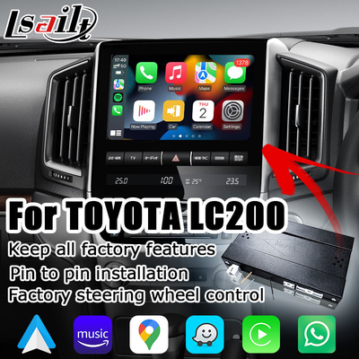 Toyota Land Cruiser LC200 Soem-Artdrahtlose carplay androide Selbstmultimedia schließen Verbesserung an