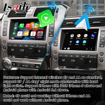 Carplay Android Selbstverbesserung Apples für Lexus GX460 Soem-Art Verbesserung integrieren