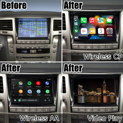 Lexus LX570 drahtloser Carplay Android Selbst-Soem-Artverbesserungs-Schnittstellenkasten