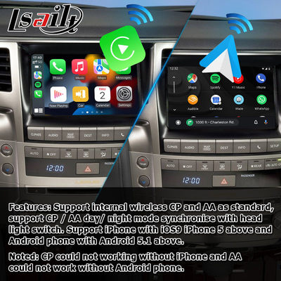 Lexus LX570 drahtloser Carplay Android Selbst-Soem-Artverbesserungs-Schnittstellenkasten