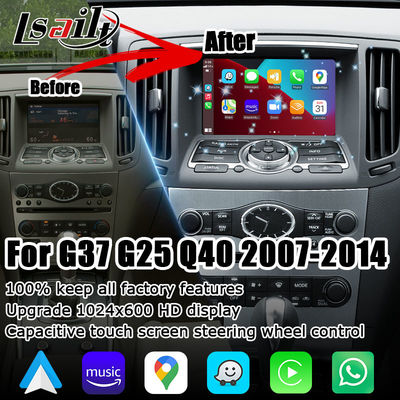 Plug-and-Play Infiniti G37 G25 Q40 Wireless CarPlay Android Auto Modul Video-Interface-Box Navihome