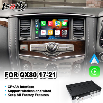 Drahtlose Android Auto Carplay-Schnittstelle für 2017-2021 Infiniti QX80
