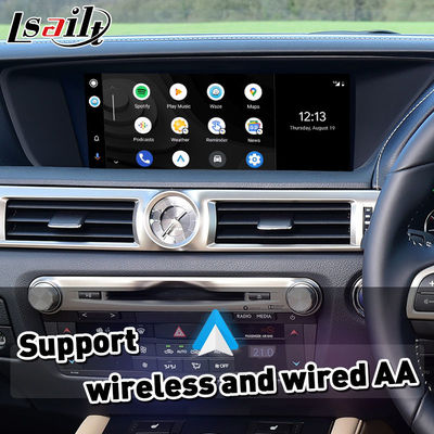 Lsailt Wireless Android Auto Carplay-Schnittstelle für Lexus GS300h GS200t GS350 GS450h GSF GS L10 2016-2020