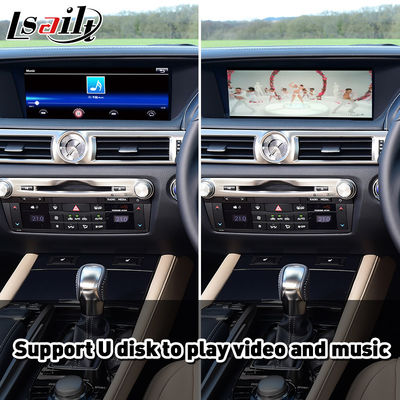 Lsailt Wireless Android Auto Carplay-Schnittstelle für Lexus GS300h GS200t GS350 GS450h GSF GS L10 2016-2020
