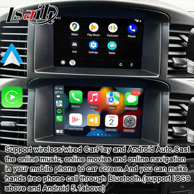 Kabellose Apple CarPlay Schnittstelle für Pathfinder R51 D40 Navara 08IT mit Android Auto, Bluetooth, WiFi, YouTube Music