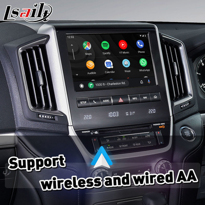 Lsailt Android Multimedia Video-Schnittstelle für 2016-2021 Toyota Land Cruiser LC 200 GXL VX VXR VX-R Sahara LC200