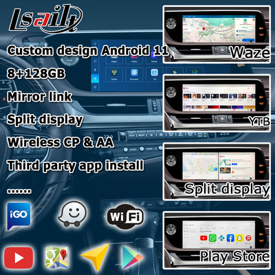 Lexus ES300h ES350 ES250 ES200 Android 13 Video-Interface CarPlay Android Auto