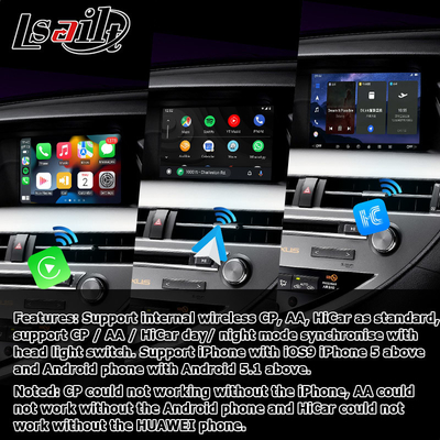 10.25 Zoll Lexus Android Bildschirm mit Carplay Android Auto Lsailt für RX350 RX450h