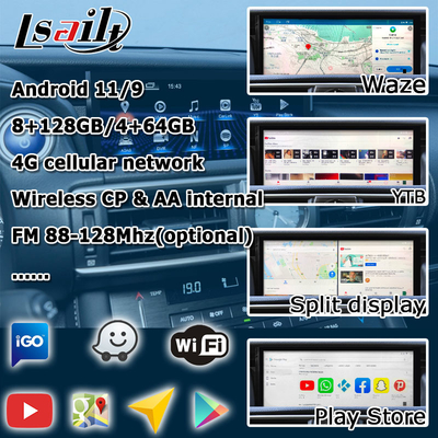 10.25 Zoll Android 8+128 Carplay Android Bildschirm-Auto-Upgrade HDMI Für Lexus IS200t IS350 IS300