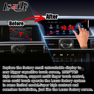 10.25 Zoll Android 8+128 Carplay Android Bildschirm-Auto-Upgrade HDMI Für Lexus IS200t IS350 IS300