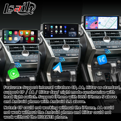 Lexus NX200t 10.25 Touchscreen-Upgrade Hexa Prozessor Android Auto Wireless Carplay