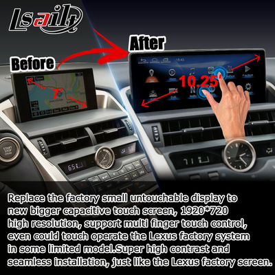 Lexus NX200t 10.25 Touchscreen-Upgrade Hexa Prozessor Android Auto Wireless Carplay