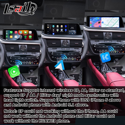 Android 8+128GB Lsailt Lexus Android Carplay Android Auto Bildschirm für RX350 RX450h RX300 2.0Ghz Prozessor