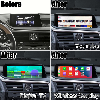 Android 8+128GB Lsailt Lexus Android Carplay Android Auto Bildschirm für RX350 RX450h RX300 2.0Ghz Prozessor