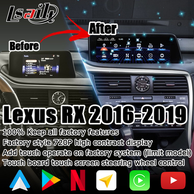 Android 8+128GB Lsailt Lexus Android Carplay Android Auto Bildschirm für RX350 RX450h RX300 2.0Ghz Prozessor