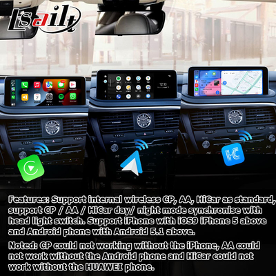 HD 12,3 Zoll Android Bildschirm Upgrade für Lexus RX350 RX450h Lsailt Android Auto Carplay
