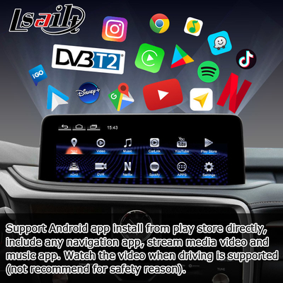 HD 12,3 Zoll Android Bildschirm Upgrade für Lexus RX350 RX450h Lsailt Android Auto Carplay