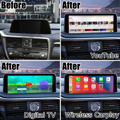 HD 12,3 Zoll Android Bildschirm Upgrade für Lexus RX350 RX450h Lsailt Android Auto Carplay