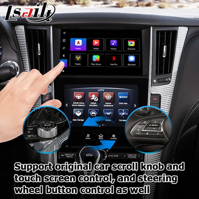 GPS-Carplay-Schnittstelle, 8+128GB Android 11 Navigationsbox-Schnittstelle für Infiniti Q50 / Q60