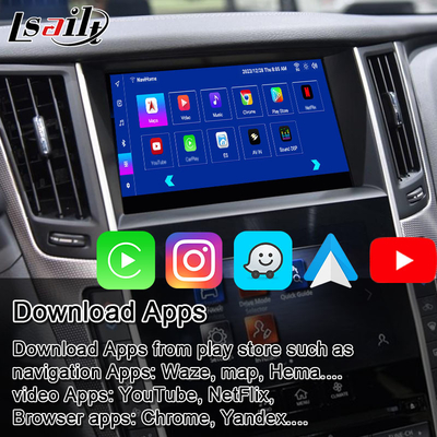 Lsailt Android Infotainment Modul für Infiniti Q50 Q60 2014-2020 CarPlay-Schnittstelle, Android-Navigationsbox