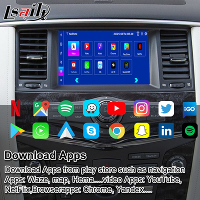 Lsailt 8G Android Multimedia-Schnittstelle für Nissan Patrol 2020-2023 Google Map, CarPlay, Android Navigation Box, YouTube