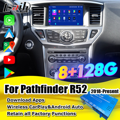 Lsailt 8GB Android Multimedia-Schnittstelle für Nissan Pathfinder R52 2018-Patrol Carplay Android Auto Wireless Modul