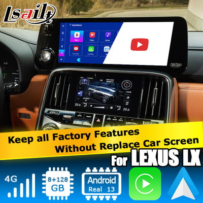 Lexus LX600 LX700h 2022 Android Multimedia-Videooberfläche basiert auf Qualcomm 6125 8+128 Android 13