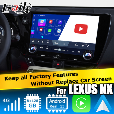 Lexus NX NX200 NX350h NX250 Android 11 Multimedia-Videooberfläche