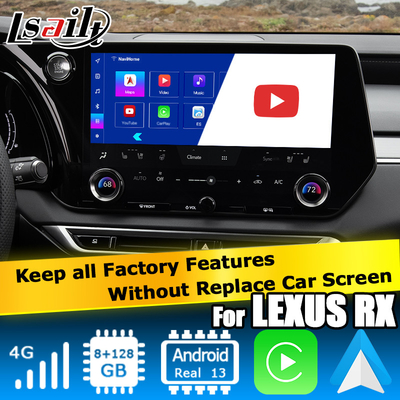 Lexus RX 2023 Android 11 Videooberfläche mit Qualcomm RX350h RX500h RX350 RX450h+
