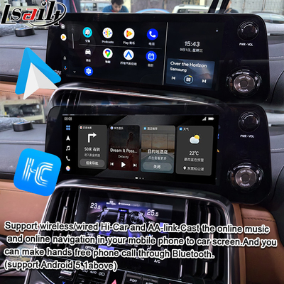 Lsailt Qualcomm Android Video-Schnittstelle für Lexus LX600 LX500d RX ES NX 2021- Unterstützung von YouTube, NetFlix, Wireless CarPlay