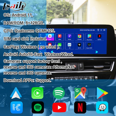 8+128GB Android Infotainment Modul für Lexus ES 2022-2024 RX NX LX GX LS... mit YouTube, NetFlix, Google Play, Waze