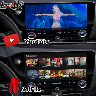 Lsailt Qualcomm Lexus Video-Schnittstelle für Lexus NX260 NX350H LX RX ES Infotainment-Schnittstelle inklusive YouTube, NetFlix