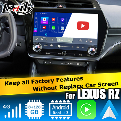 Lexus RZ Android 13 Multimedia-Schnittstelle 8+128GB Qualcomm Octa Core Carplay Android Auto