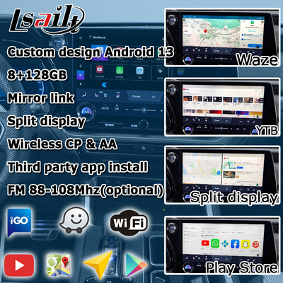 Lexus TX550h+ TX350 TX500h Android 13 Video-Schnittstelle mit Octa-Core 2.0Ghz 8+128GB Carplay