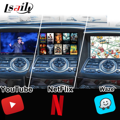 Nissan Multimedia-Schnittstelle für 370GT, Skyline, Infiniti G37, Q40, Q60 Unterstützung von YouTube, CarPlay, Kopfschirm