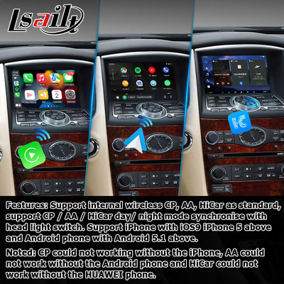 Infiniti QX50 / EX EX35 EX37 Auto Android 13 Systemoberflächenbox mit Carplay Android automatisches Display Lsailt