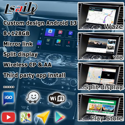Android 13 Navigation Auto Video-Schnittstelle Unterstützung Waze / Youtube Für Infiniti QX70 / FX50 FX35 FX37