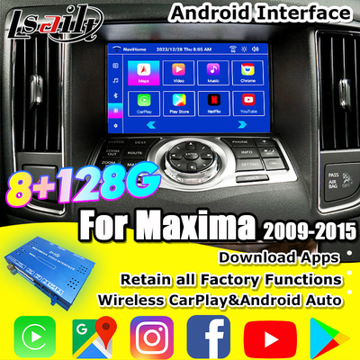 Lsailt 8G CarPlay&Android Video-Schnittstelle für Nissan Maxima 09-15 Infiniti G37 mit Google, YouTube, NetFlix
