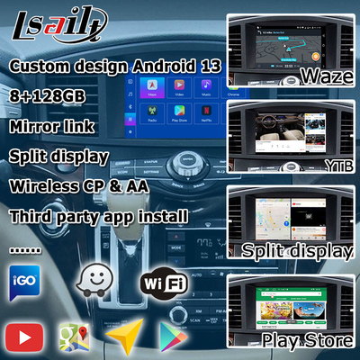 Android 13-System drahtlose Carplay-Schnittstelle für Nissan Quest RE52 Elgrand E52 2011-2020