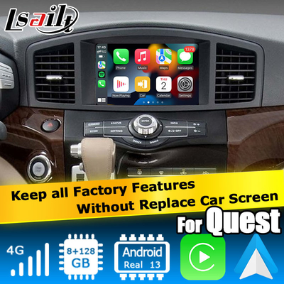 Android 13-System drahtlose Carplay-Schnittstelle für Nissan Quest RE52 Elgrand E52 2011-2020