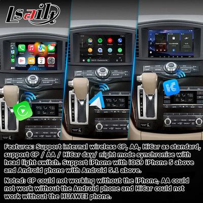 Android 13-System drahtlose Carplay-Schnittstelle für Nissan Quest RE52 Elgrand E52 2011-2020