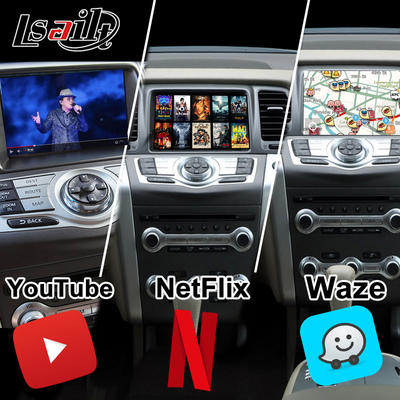 Lsailt 8G CarPlay/Android Multimedia-Schnittstelle für Nissan Murano, Quest, Patrol Infiniti QX mit NetFlix, Google Map