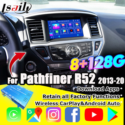 Nissan Multimedia-Schnittstelle 8G Android 13 Infotainment-Schnittstelle für Pathfinder R52 2013-2020 Armada Patrol mit CarPlay