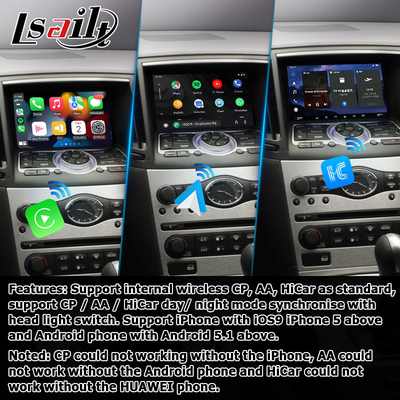 Infiniti G-Serie Skyline G37 G25 G35 Q40 V36 Android 13 Videooberfläche mit Carplay Android Auto
