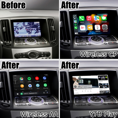 Infiniti G-Serie Skyline G37 G25 G35 Q40 V36 Android 13 Videooberfläche mit Carplay Android Auto