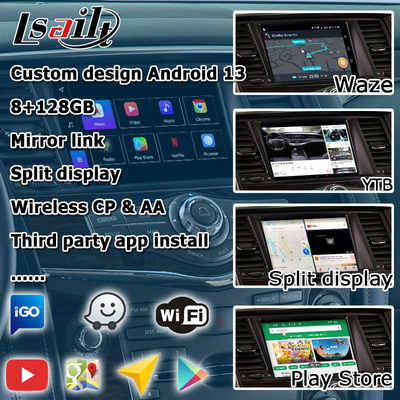 Nissan Patrol Armada Y62 Android 13 Qualcomm 8+128GB Carplay Android Auto Video Schnittstelle Box