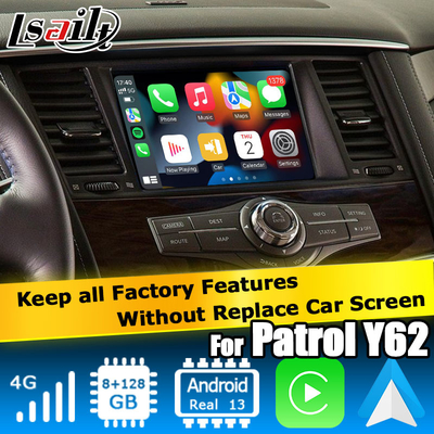 Nissan Patrol Armada Y62 Android 13 Qualcomm 8+128GB Carplay Android Auto Video Schnittstelle Box