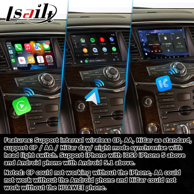 Nissan Patrol Armada Y62 Android 13 Qualcomm 8+128GB Carplay Android Auto Video Schnittstelle Box
